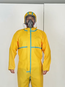 ชุดป้องกันเชื้อ PPE รุ่น TS2000 / TS3000 มาตรฐาน EN14126 เกรดการแพทย์ กันไวรัส กันสารเคมี พร้อม