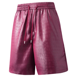 OUMULONG | Ice Silk Satin Quick-Dry Breathable Four Quarter Pants