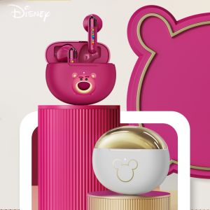 🚛(Malaysia spot) Disney F5 Tai nghe bluetooth bluetooth không dây 5.3 bán trong tai dễ thương giảm tiếng ồn tai nghe gắn tai không dây âm thanh độ trung thực cao với Mic hỗ trợ cuộc gọi video IOS Android phổ Tai nghe bluetooth bluetooth không dây