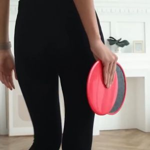 แผ่นสไลด์ออกกำลังกาย (2ชิ้น) Gliding Discs จานสไลด์ แผ่นรองโยคะ Slide Pads จานทวิส