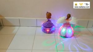 Children toys Angel Girl or Little Princess Rotating Dancing with music and light