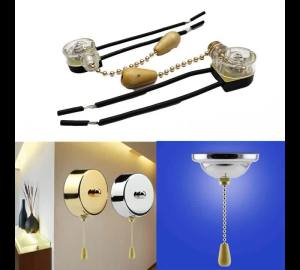 2pcs Wall Light Pull Rope Pull Cord Chain Control Home Universal Ceiling Fan Lamp Replacement Parts For Light