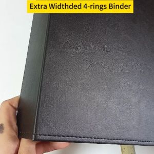 MINGT Widened 4-ring Binder Folder Fit In 40pcs Inner Sheets Wider Binder File Size Lebih Lebar -Stationery