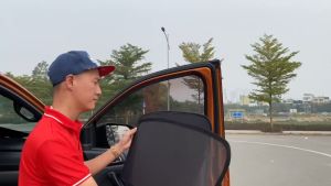 Rèm Che Nắng Xe Posche Macan-Hàng Loại 1 Mr Ô Tô vải dày chống nắng tốt dễ lắp đặt vừa khít-Đế nhựa/ Có hít nam châm