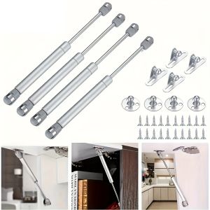 2/4Pcs 60-200N Cabinet Door Gas Spring Hinges Kitchen Cupboard Hydraulic Hinge Strut Lid Support Box Furniture Hardware