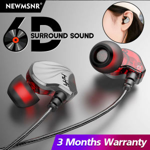 (Upgrade) Newmsnr Original S2000 6D Surround Sound Bass Earphones IPX5 Waterproof Sweat-proof Sport Headset Noise Cancellation Earbuds In Ear TYPE-C Gaming Earphone With Mic 3.5mm Plug Beats High Quality Headphone For Samsung/Xiaomi/Oppo/Vivo etc
