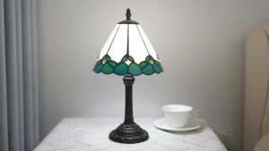 Tiffany Lamp Bedside Table Lamp-NightstandStained Glass Lamp for Bedroom Dorm Living Kitchen Aesthetic Cute Home Decor Gift