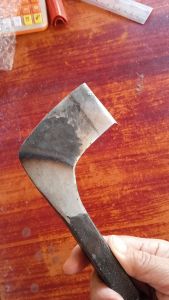 มีดกรีดยาง สแตนเลส ทรงไอ้เท่งร่อง70°ยังไม่ลับคม