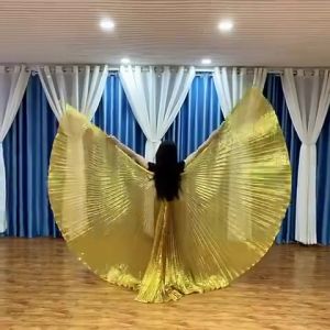 Belly Dance Golden Wings Performance Dress Colorful Wings Adult Big Wings Dance Dress 360 degree Wings