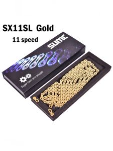SUMC | Chuỗi Xe Đạp Rỗng SUMC Dành Cho Xe Đạp Địa Hình Và Đường Trường - 6-12 Tốc Độ Tùy Chọn Màu Vàng Cầu Vồng Tương Thích Với X8 X9 X10 X11 X12