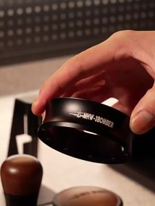MHW Bomber Coffee Machine Dust Ring Magnetic Suction Anti-Dust Powder Dispensing Ring 51/53/58mm Pure Color Coffee Accessories