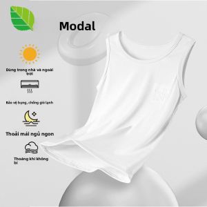 Áo ba lỗ trẻ em MiiOW làm bằng vải Modal mỏng thoải mái thoáng khí