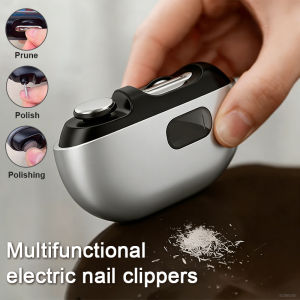 Electric Nail Cutter With Led Light Rechargeable Electric Painless Automatic Trimmer Suitable For Infants And Adults