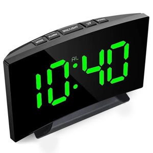 LED Digital Electronic Clock Backlight Large Number Alarm Clock Temperature Calendar Bedside Table Nightlight Home Decoration