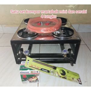 Kompor Surabi solo/martabak mini 4 tungku