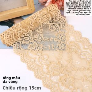 Phụ Kiện Viền Ren Co Giãn 15cm Trang Trí Váy DIY Viền Đen Trắng Viền Váy Viền Ren Viền Viền Ren Viền Ren