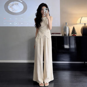 Ge·an·fei | Summer Sleeveless Top and Wide-leg Pants Set New 2026 Style