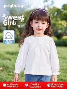 Jelly Baby | Áo Sơ Mi Trắng Cotton Chống Khuẩn Cho Trẻ Em