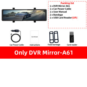 4K Mirror Driving Recorder WiFi Smart Rearview Mirror Optional 2.5K Rear Camera Support GPS Parking Mode Car DVR for Car Truck