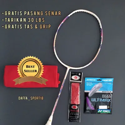 RAKET BADMINTON LINING WINDSTORM 72 75 76 78 78+ SIAP PAKAI FREE TAS DAN GRIP