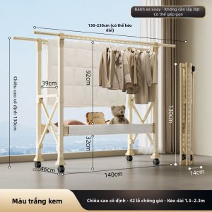 YIXUAN | Giàn Phơi Quần Áo Gấp Đặt Trong Nhà Ngoài Trời