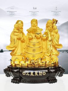 Modern Minimalist Lucky Wealth Buddha Statue Home Decorative Ornaments Living Room Entrance Decor Longevity Star Happiness