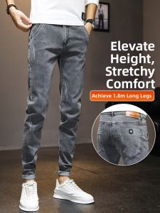 HULIXIONGDI | Slim Fit Stretch Denim Pants