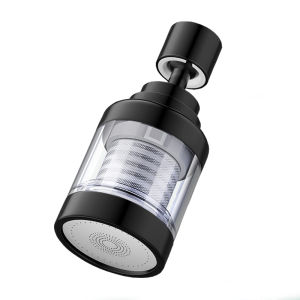 ก๊อกน้ำแบบหมุนได้กรอง360 ° ต่อเครื่องฟอกหัวฉีดหัวฉีดประหยัดน้ำอุปกรณ์เสริมในครัวสเปรย์กระจายกลิ่น