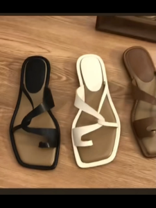 Falimottype)Size 35-39 Womens School Student Shoes Roman Style Toe Slippers Non Slip Beach Sandal&Flip Flops
