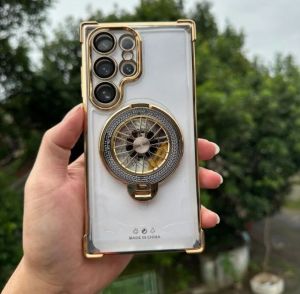 Case For Samsung Galaxy S25 Plus / S25 Ultra Hard Softcase Magsafe Ring stand Magnet Luxury ant crak wireless charging pengisian nirkabel casing