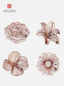 Creative Flower Bookmarks Tassel High End Birthday Gift for Friends Girls China Academy of Art Cultural Creative Gifts