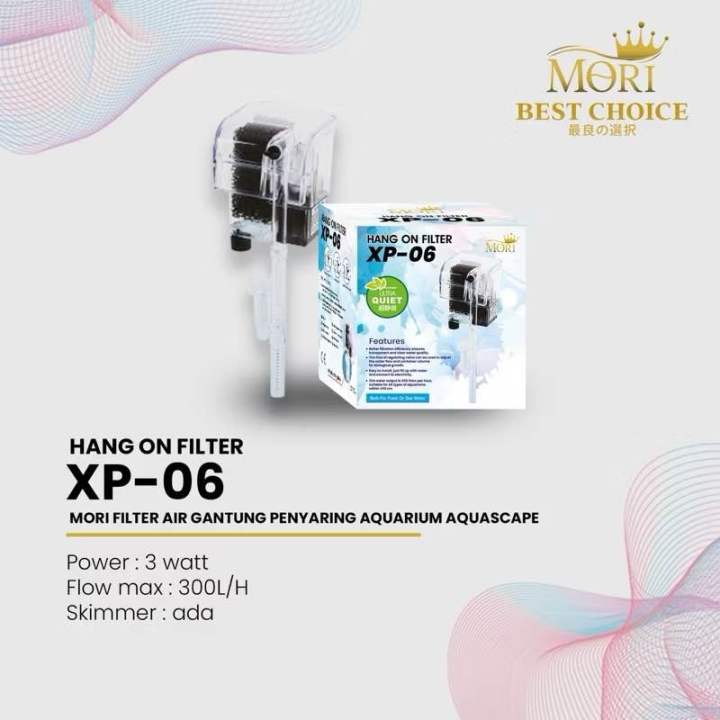 Filter Gantung Mori XP-06 YAMANO MP44 MP 44 Filter Aquascape pompa aquarium tank 30cm