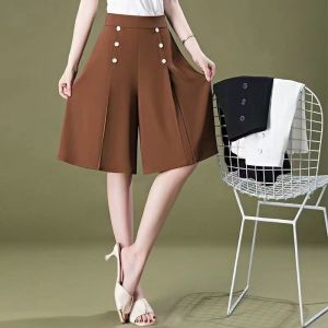 QIAOXIZI | Summer Lightweight High Waist Slimming Wide Leg Pants