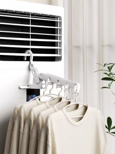 Five-Hole Foldable Clothes Hanger Business Trip Hotel Hotel Hang the Clothes Handy Gadget Travel Portable Foldable Clothes Hanger