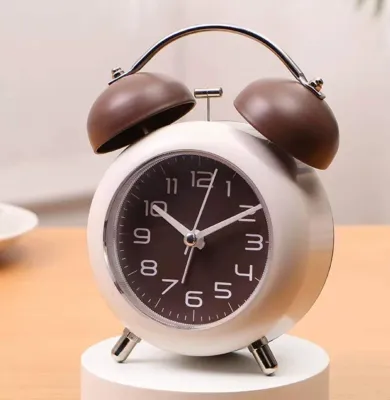 Đồng hồ báo thức CHUÔNG ĐÔI TO mẫu mới hiện đại thời trang hàng hợp kim (ảnh thật)