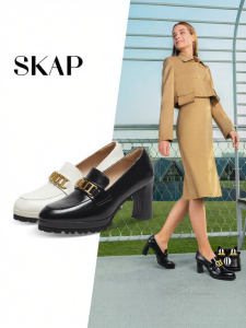 Fall New Style Commuter Light Metal Appearance Leather Womens Shoes