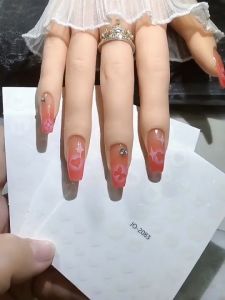 Nail Spray Painting Hollow Sticker Nail Art Love Butterfly Bow Tie Sticker 美甲渐变镂空半透贴纸模板免喷绘小图案爱心星芒蝴蝶印花指甲装饰