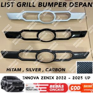 Grill Bumper Depan Innova Zenix 2022 2024 2025 UP Silver Hitam Carbon