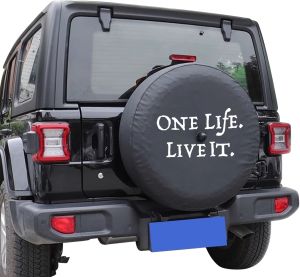 Vỏ Bọc Lốp Dự Phòng Xe Hơi Bằng Da PU Dành Cho Jeep Wrangler JL 2018-2024 Có Camera Lùi Phụ Kiện Ngoại Thất Túi Bảo Vệ