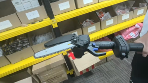 Chainsaw Portable Rechargeable 6 Inches Extend 120cm Original Made In Japan Chain Saw Heavy Duty Wood Cutting Machine Garden Electric Tools With Charger 2 Lithium Battery