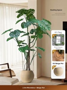 LIANYOU | Faux Monstera Indoor Decorative Ornament