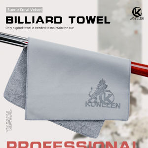 KONLLEN-Pool Cue Cleaning Towel Multi-Function Polished Rod Wiping Cloth Suede Towel Billiards Accessories