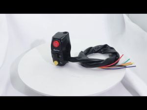 Domino Handle Switch Left Side Black 1 pc Surfy Motorcycle made in Thailand