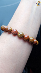 Premium Grade Faceted Warring States Agate Bracelet