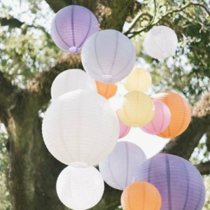 10cm 15cm 20cm 25cm 30cm 35cm 40cm Round Paper Lantern Wedding Event Party Birthday Decoration Festival Supplies Paper Ball DIY