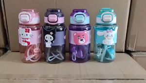 Botol Minum Anak Lucu Dan Unik Karakter KUROMI CINNAMONROLL MELODY BEAR 800ml