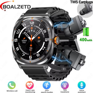 New Upgraded For smasung official TWS 2 in 1 SmartWatch with Headphones Bluetooth Call IP68 Waterproof Outdoor Sport Smartwatch