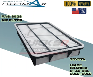 Quick S/R Automotive Fleetmax Automotive Air Filter FAS8528 Toyota HIACE GRANDIA D4D 3.0 DSL 2011-2016