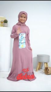 Gamis Anak Perempuan Tanggung Katun Combed 24s Premium 5 - 14 Tahun Longdress Kekinian Luna