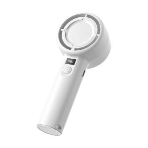 BUY 1 TAKE 1 Handheld Turbo Fan Strong Wind Super Cool 2000mAh USB Rechargeable Jet Mini Fan Adjustable 5 Wind Speeds LED Power Display Electric Small Cooling Fan easy to carry COD